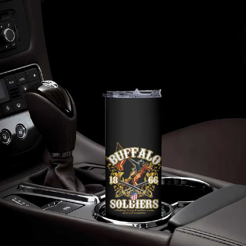 Buffalo Soldiers Skinny Tumbler American American Legend 1866-1944 DT02