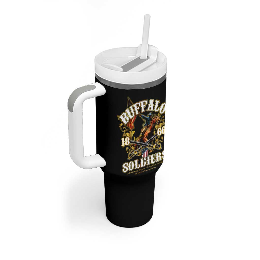 Buffalo Soldiers Tumbler With Handle American American Legend 1866-1944 DT02