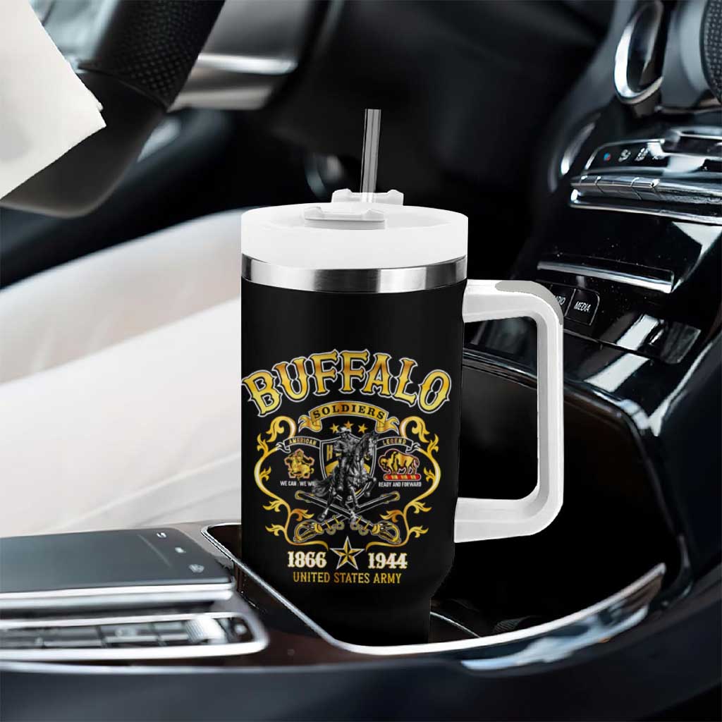 Buffalo Soldiers Tumbler With Handle American American Legend 1866-1944 DT02