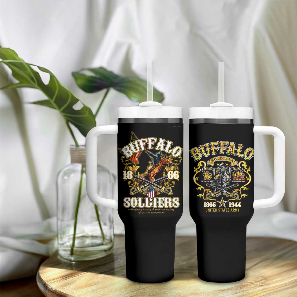 Buffalo Soldiers Tumbler With Handle American American Legend 1866-1944 DT02
