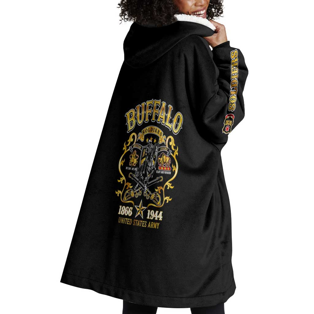 Buffalo Soldiers Wearable Blanket Hoodie American American Legend 1866-1944 DT02