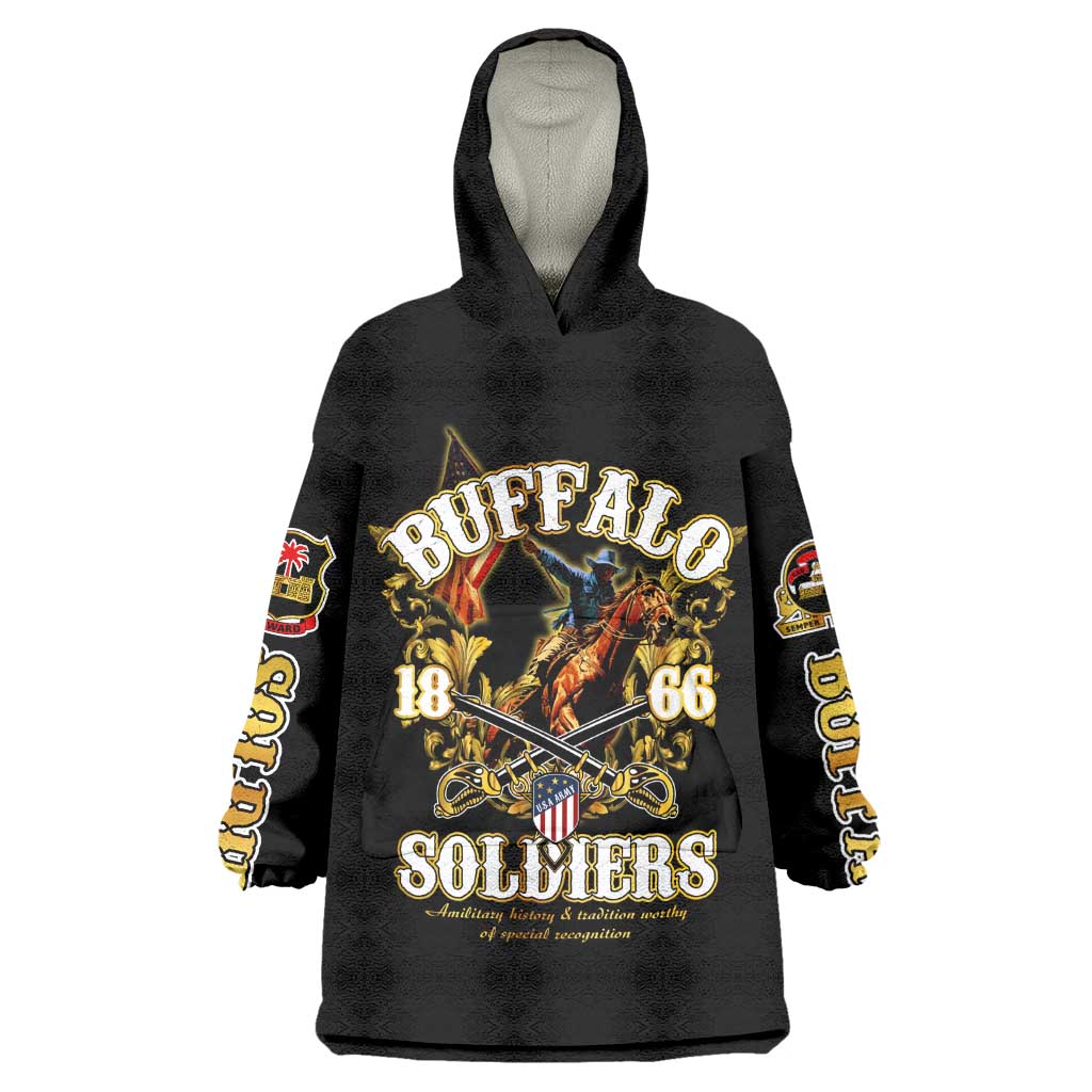 Buffalo Soldiers Wearable Blanket Hoodie American American Legend 1866-1944 DT02