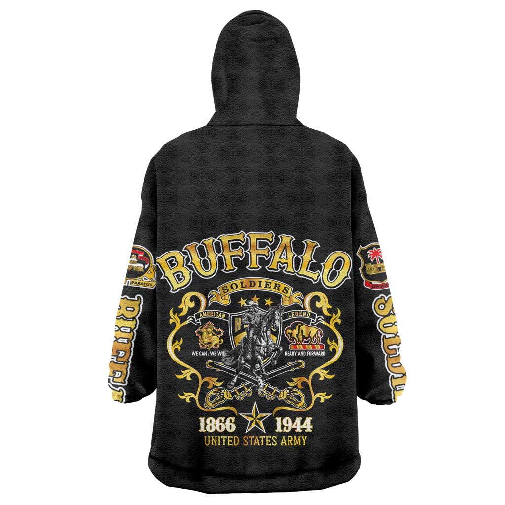 Buffalo Soldiers Wearable Blanket Hoodie American American Legend 1866-1944 DT02