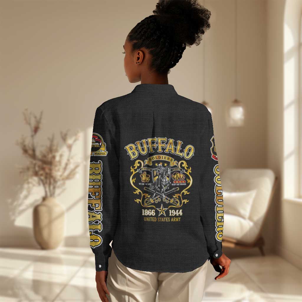 Buffalo Soldiers Women Casual Shirt American American Legend 1866-1944 DT02