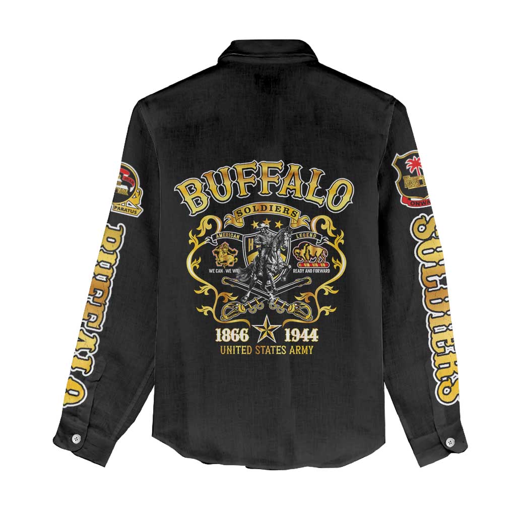 Buffalo Soldiers Women Casual Shirt American American Legend 1866-1944 DT02