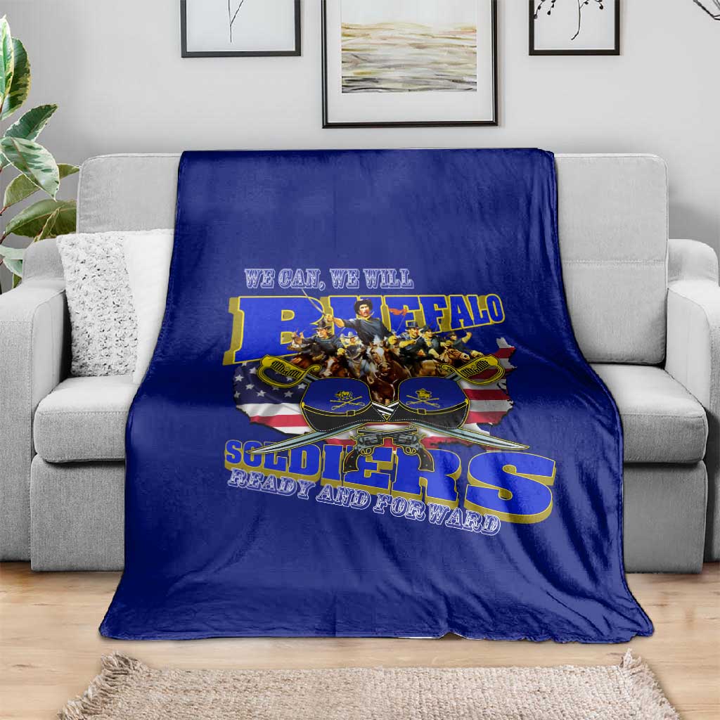 We Can We Will Buffalo Soldiers Blanket Us Army Ready and Forward DT02