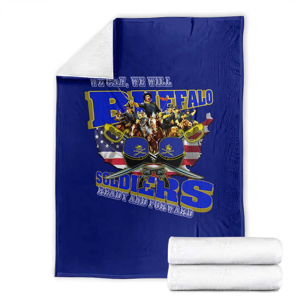 We Can We Will Buffalo Soldiers Blanket Us Army Ready and Forward DT02