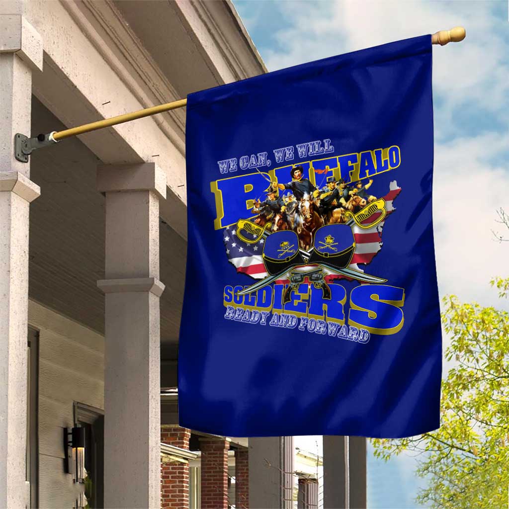 We Can We Will Buffalo Soldiers Garden Flag Us Army Ready and Forward DT02