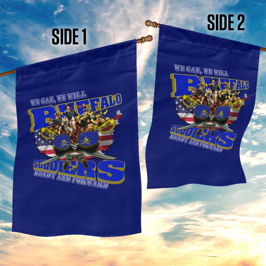 We Can We Will Buffalo Soldiers Garden Flag Us Army Ready and Forward DT02