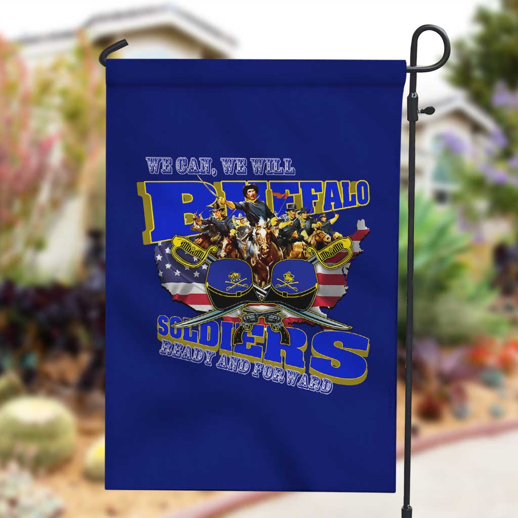 We Can We Will Buffalo Soldiers Garden Flag Us Army Ready and Forward DT02