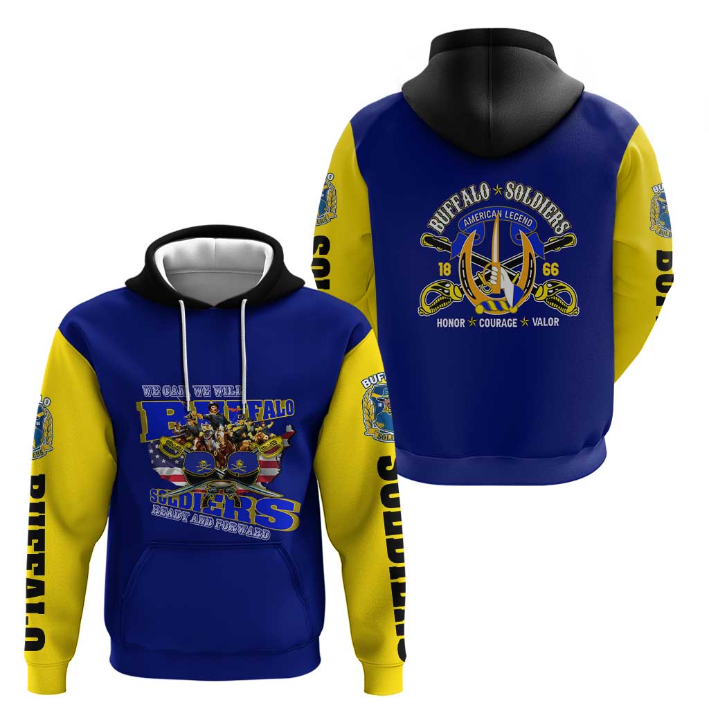 We Can We Will Buffalo Soldiers Hoodie Ready and Forward DT02