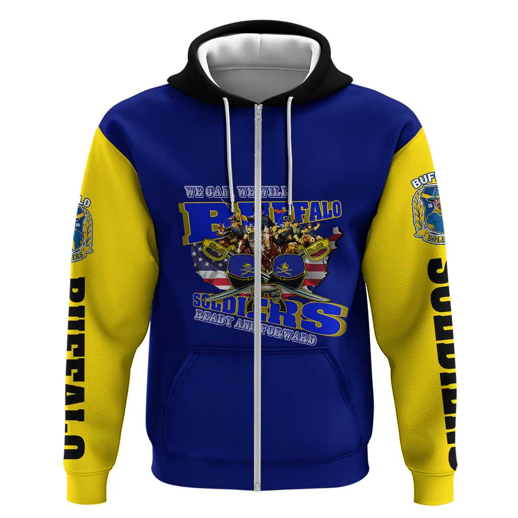 We Can We Will Buffalo Soldiers Hoodie Ready and Forward DT02