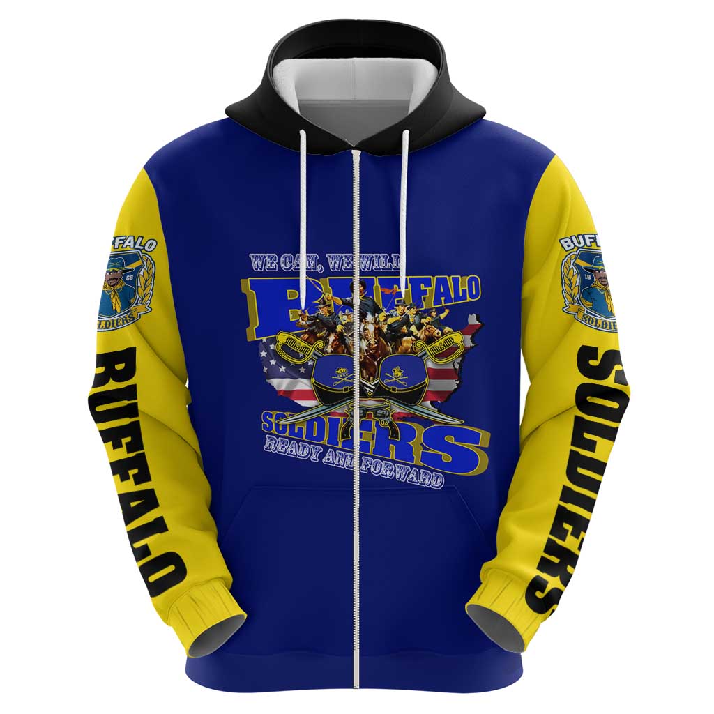 We Can We Will Buffalo Soldiers Hoodie Ready and Forward DT02