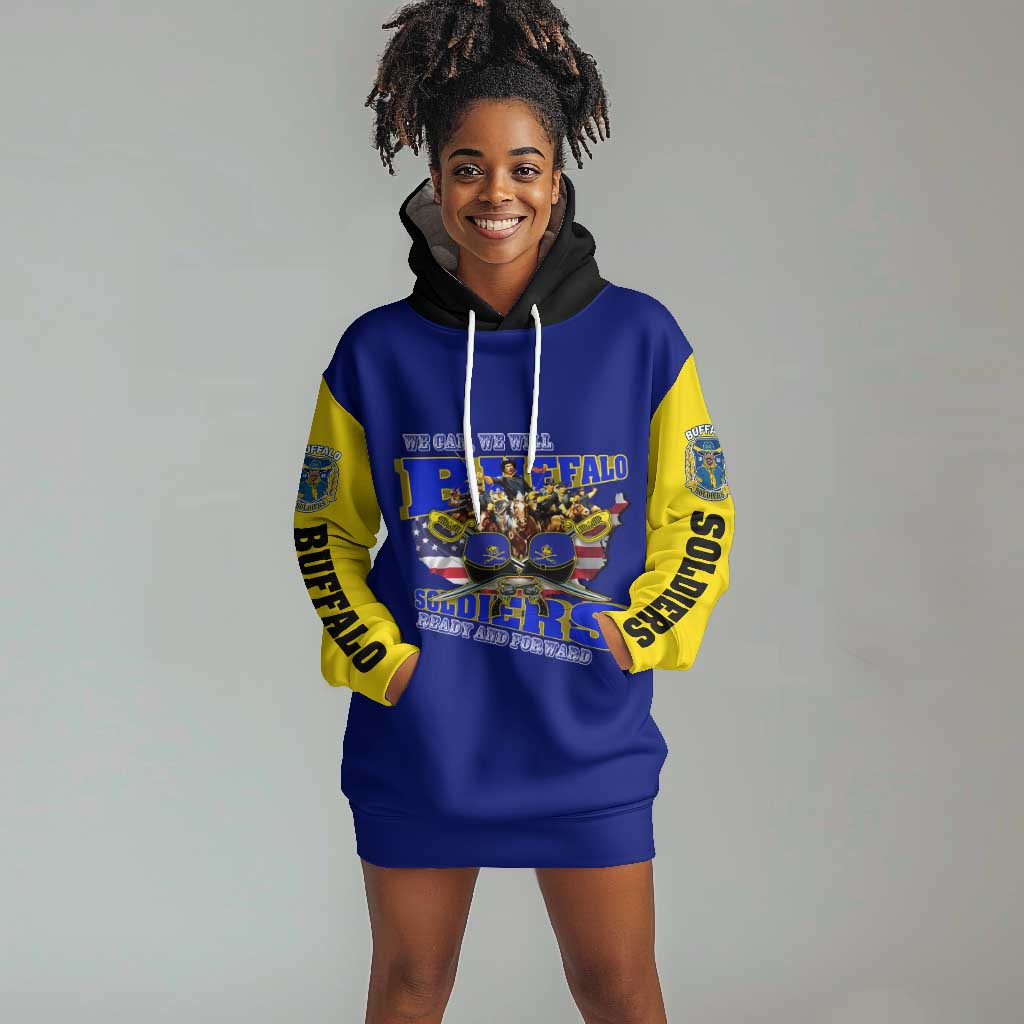 We Can We Will Buffalo Soldiers Hoodie Dress Us Army Ready and Forward DT02