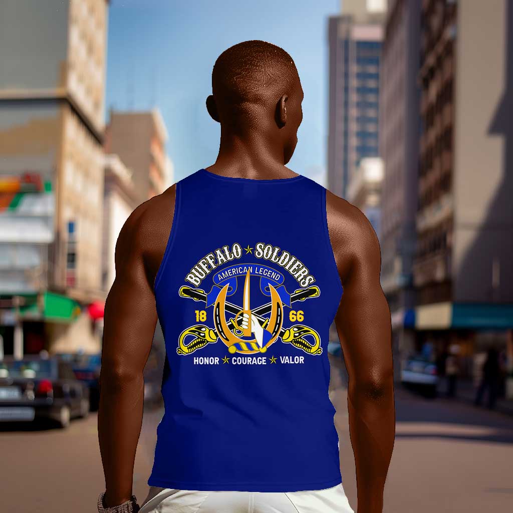 We Can We Will Buffalo Soldiers Men Tank Top Us Army Ready and Forward DT02