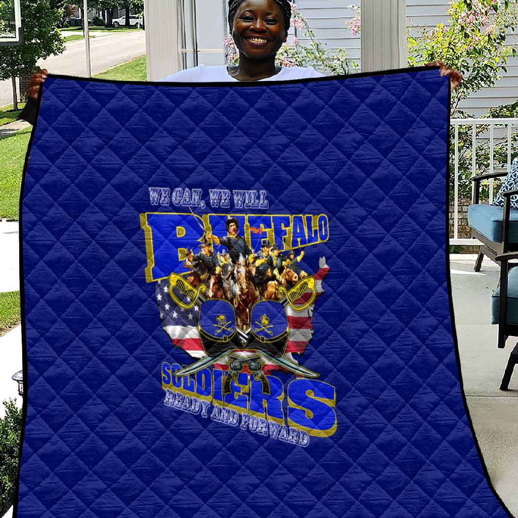 We Can We Will Buffalo Soldiers Quilt Us Army Ready and Forward DT02