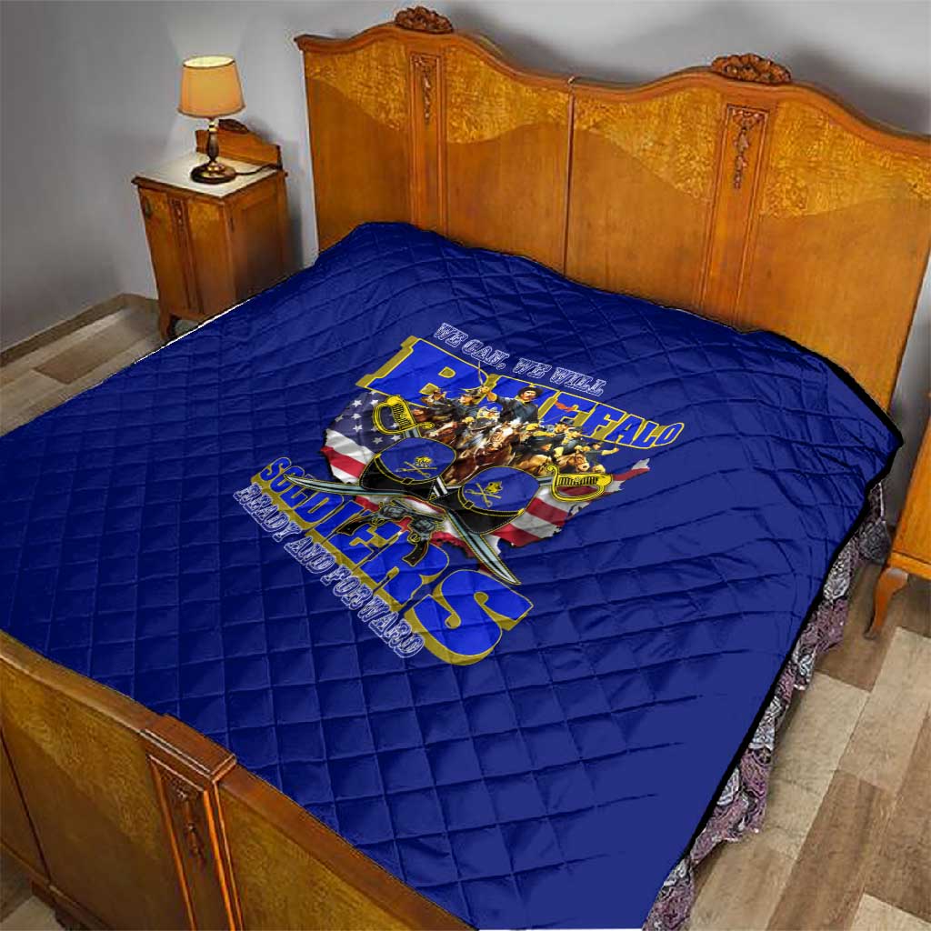 We Can We Will Buffalo Soldiers Quilt Us Army Ready and Forward DT02