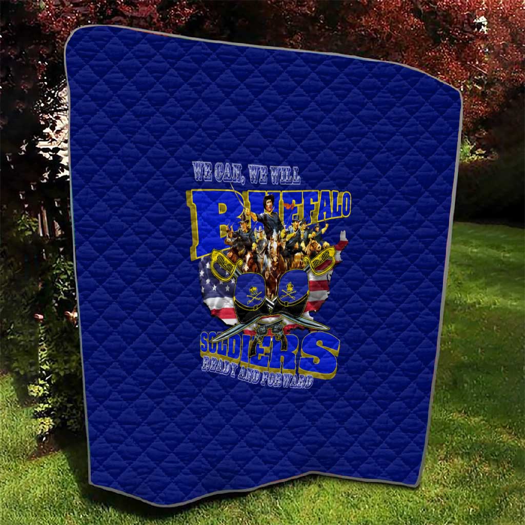 We Can We Will Buffalo Soldiers Quilt Us Army Ready and Forward DT02