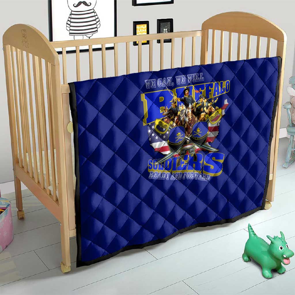 We Can We Will Buffalo Soldiers Quilt Us Army Ready and Forward DT02