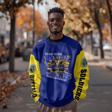 We Can We Will Buffalo Soldiers Sweatshirt Us Army Ready and Forward DT02
