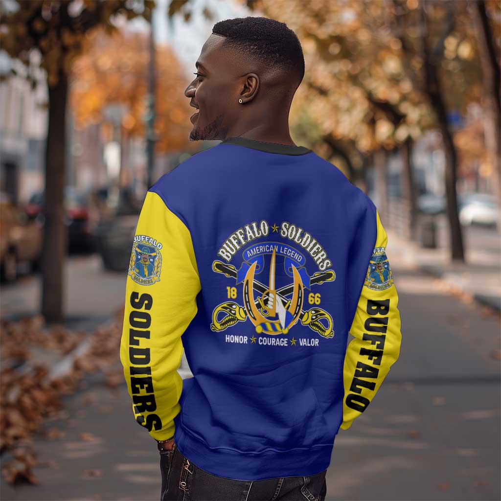 We Can We Will Buffalo Soldiers Sweatshirt Us Army Ready and Forward DT02