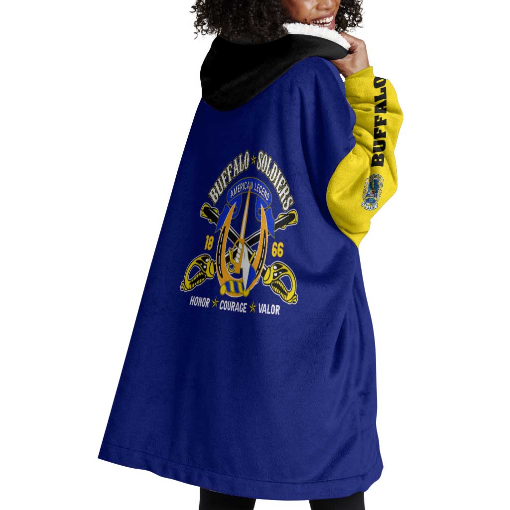 We Can We Will Buffalo Soldiers Wearable Blanket Hoodie Us Army Ready and Forward DT02