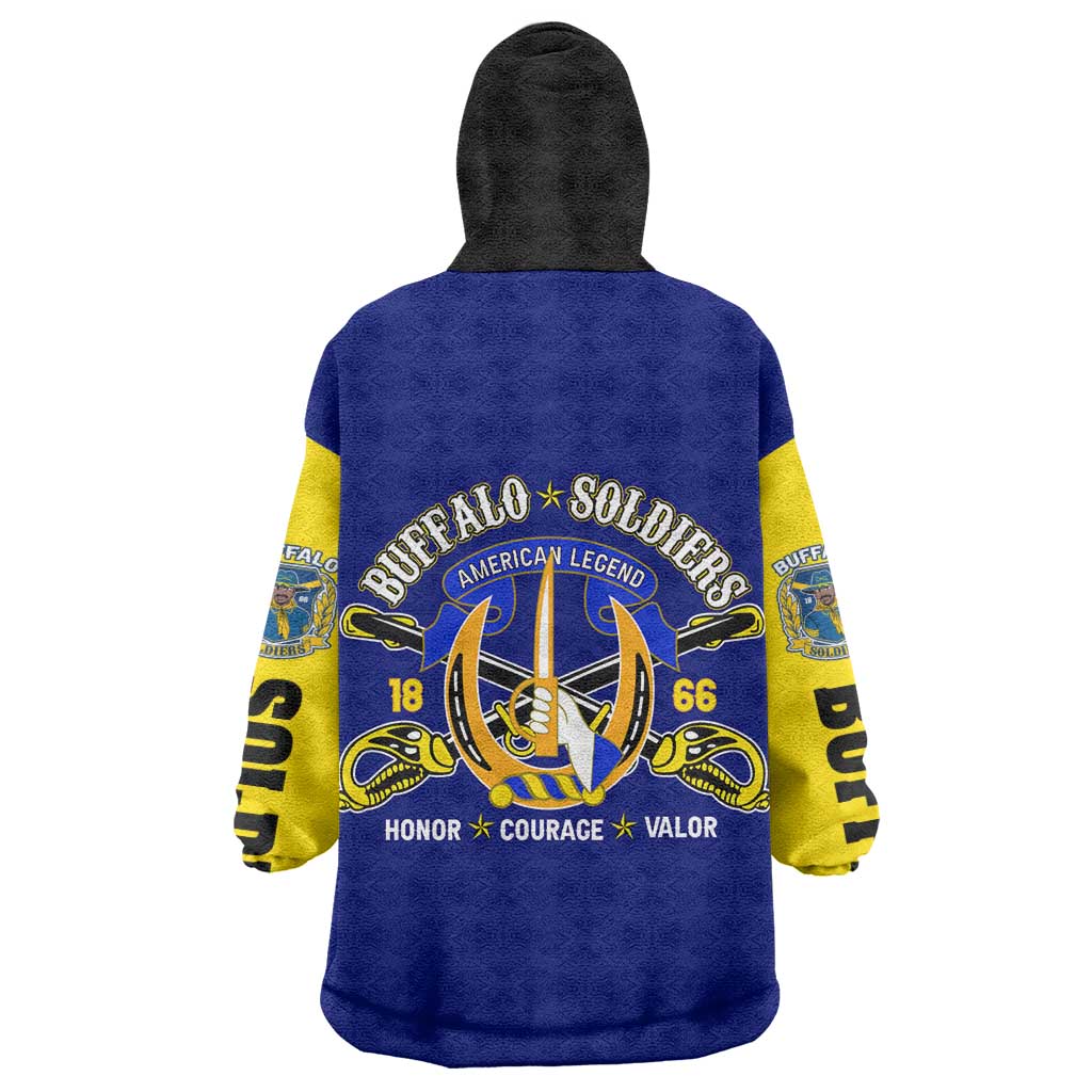 We Can We Will Buffalo Soldiers Wearable Blanket Hoodie Us Army Ready and Forward DT02