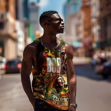 The Legend of Reggae One Love Men Tank Top Bob Colorful Art DT02