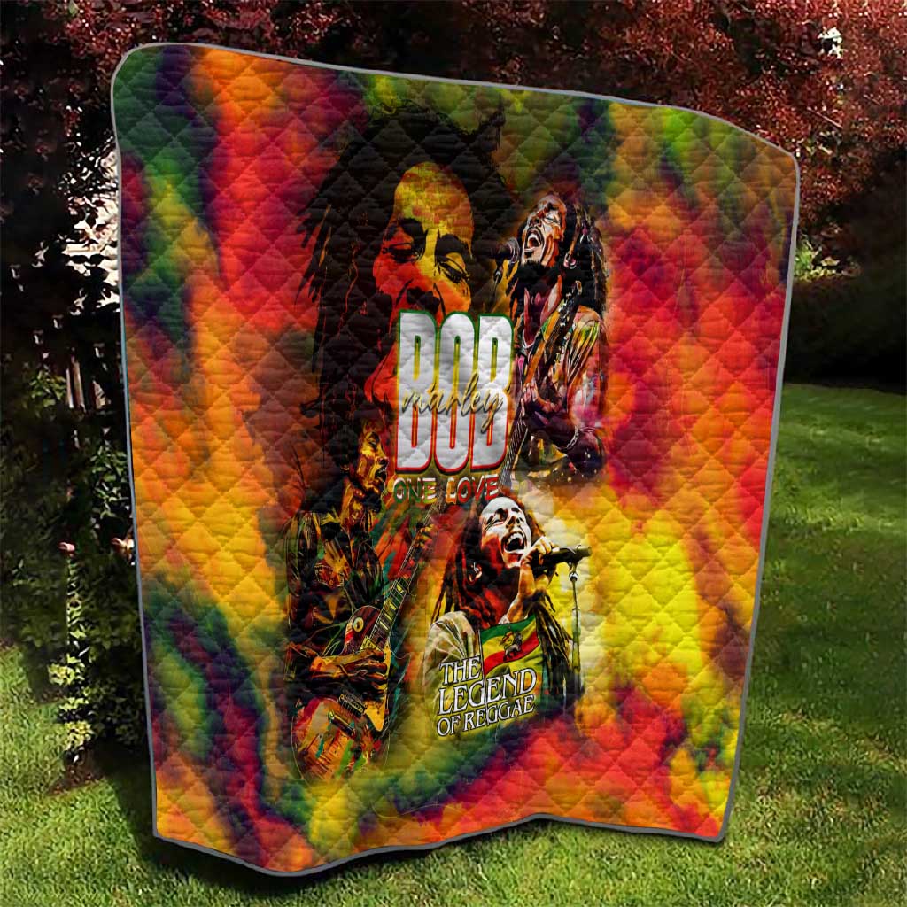 The Legend of Reggae One Love Quilt Bob Colorful Art DT02