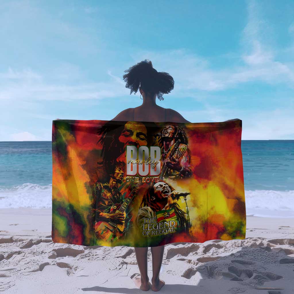 The Legend of Reggae One Love Sarong Bob Colorful Art DT02