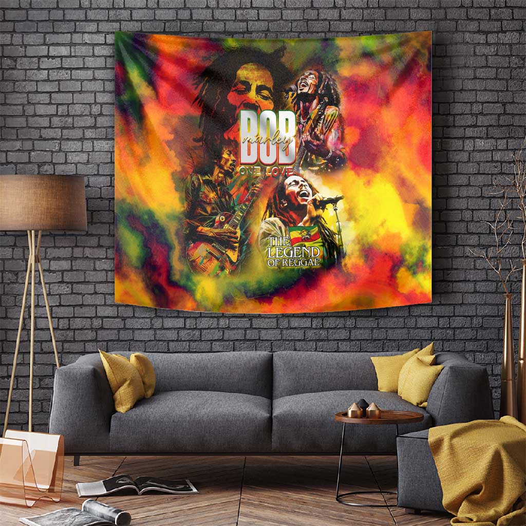 The Legend of Reggae One Love Tapestry Bob Colorful Art DT02