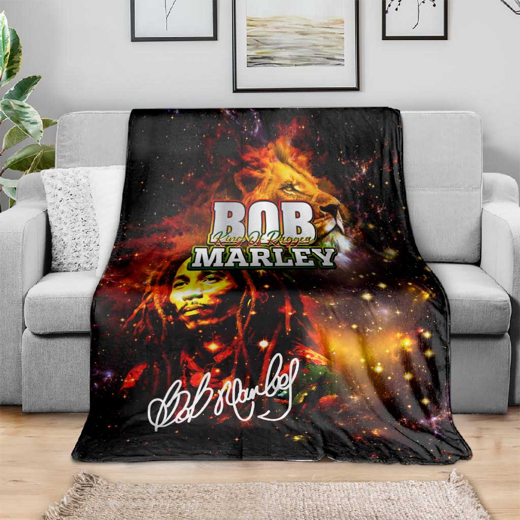 Bob King Of Reggae Rastafari Lion Blanket You Never Know How Strong You Are DT02