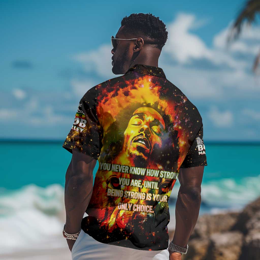 Bob King Of Reggae Rastafari Lion Hawaiian Shirt You Never Know How Strong You Are DT02