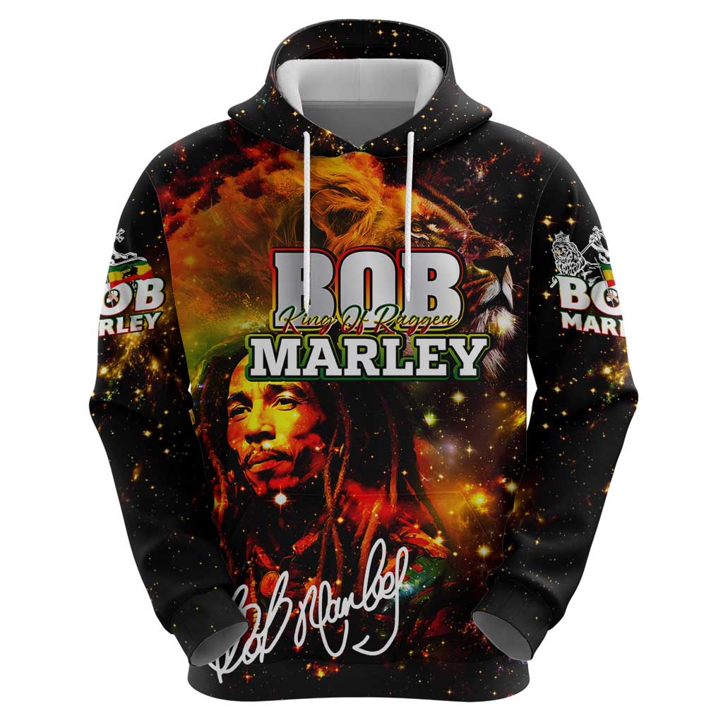 Bob King Of Reggae Hoodie Rastafari Lion - You Never Know How Strong You Are DT02