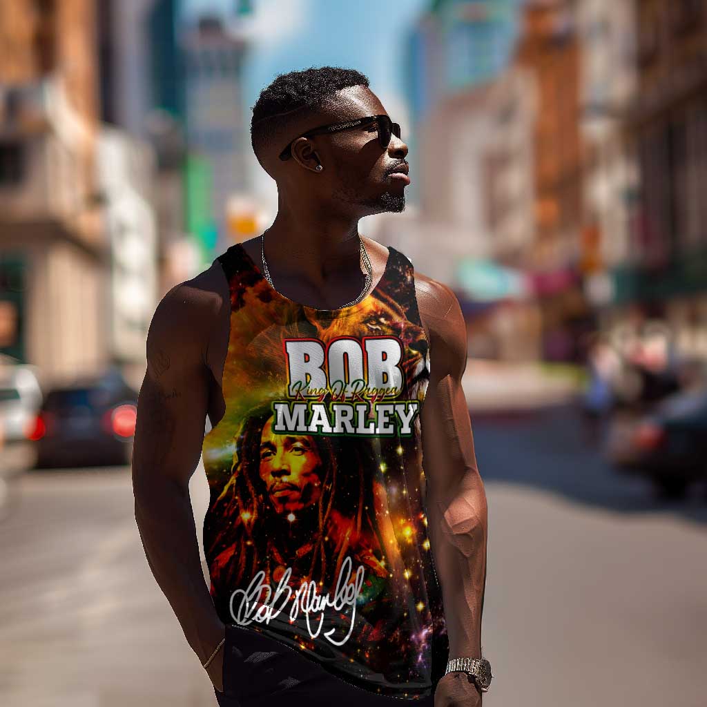 Bob King Of Reggae Rastafari Lion Men Tank Top You Never Know How Strong You Are DT02