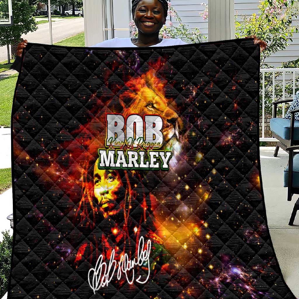 Bob King Of Reggae Rastafari Lion Quilt You Never Know How Strong You Are DT02