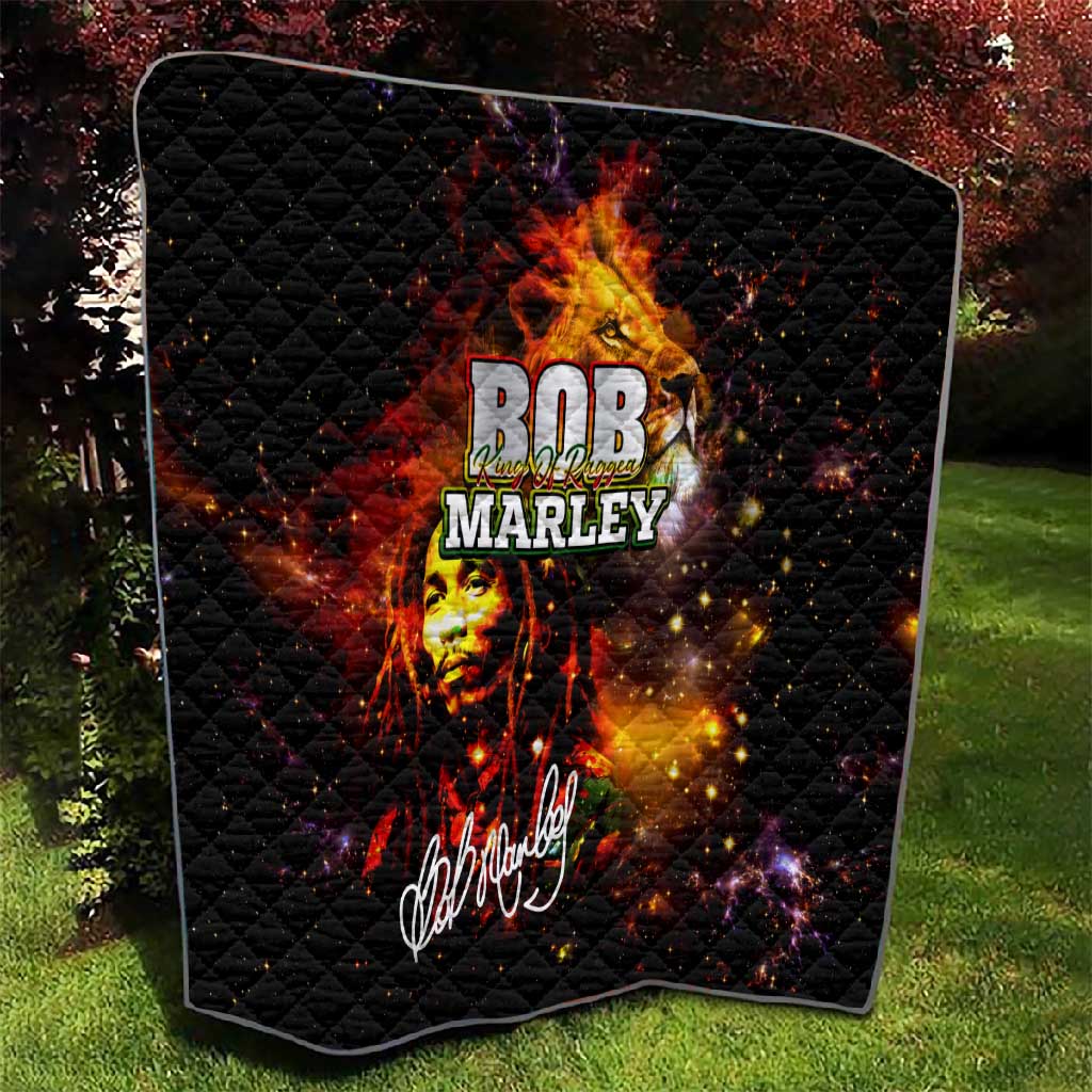 Bob King Of Reggae Rastafari Lion Quilt You Never Know How Strong You Are DT02