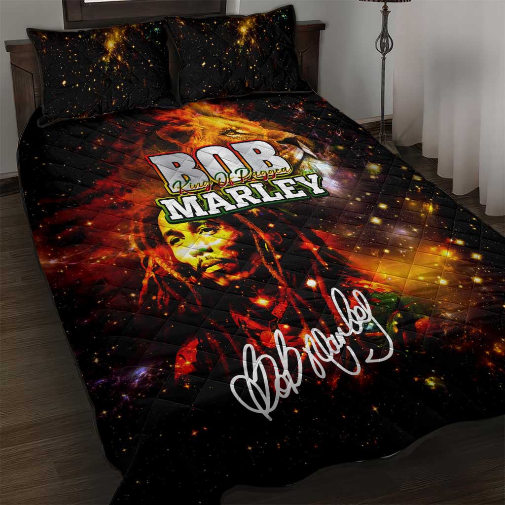 Bob King Of Reggae Rastafari Lion Quilt Bed Set You Never Know How Strong You Are DT02