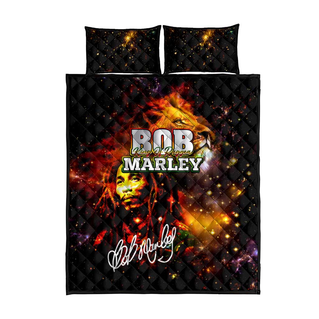 Bob King Of Reggae Rastafari Lion Quilt Bed Set You Never Know How Strong You Are DT02