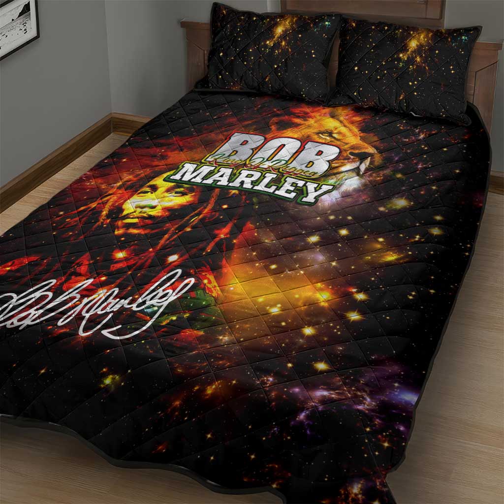 Bob King Of Reggae Rastafari Lion Quilt Bed Set You Never Know How Strong You Are DT02