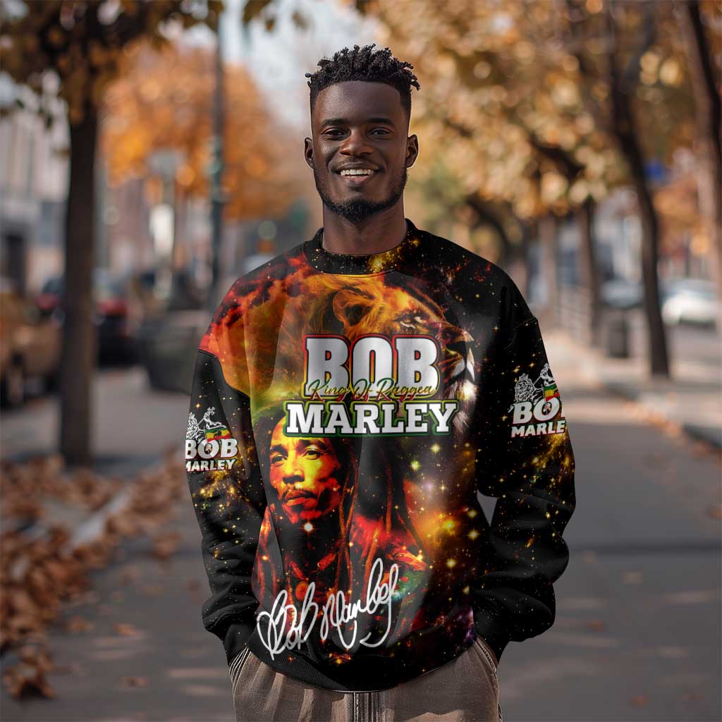 Bob King Of Reggae Rastafari Lion Sweatshirt You Never Know How Strong You Are DT02