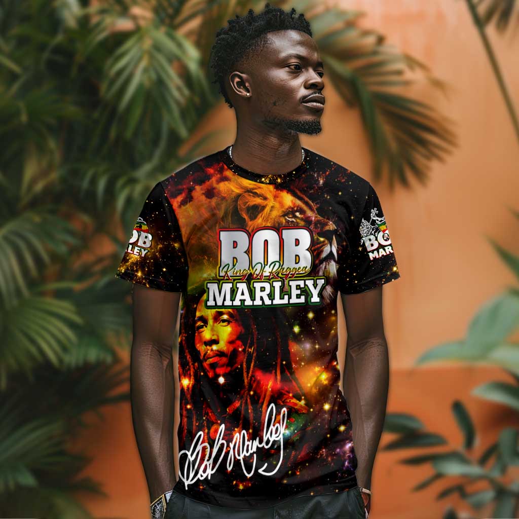 Bob King Of Reggae Rastafari Lion T shirt You Never Know How Strong You Are DT02