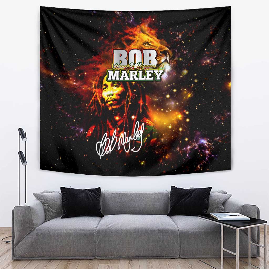Bob King Of Reggae Rastafari Lion Tapestry You Never Know How Strong You Are DT02