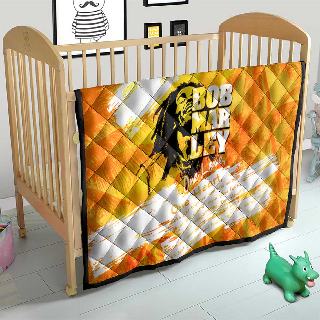 Legend Bob Reggae Afro Quilt One Love One Heart Tropical Leaf DT02