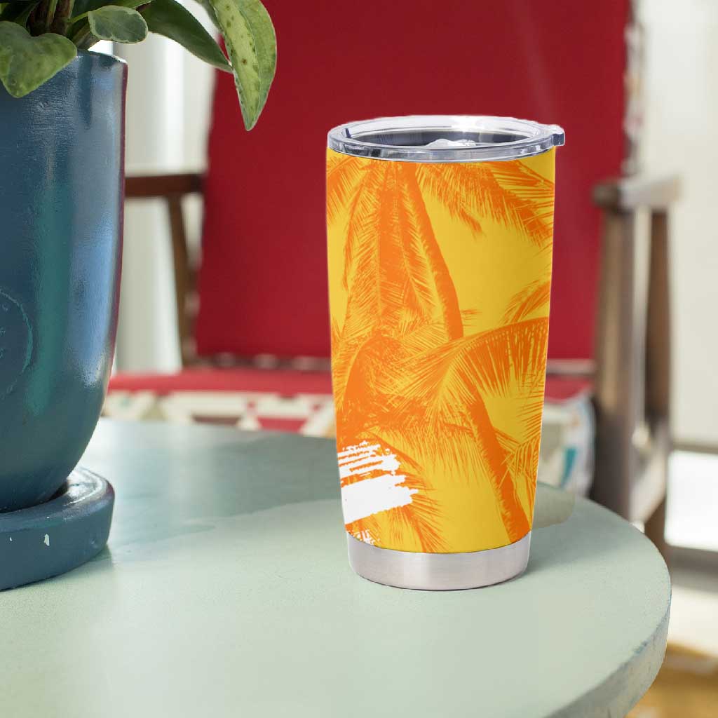 Legend Bob Reggae Afro Tumbler Cup One Love One Heart Tropical Leaf DT02