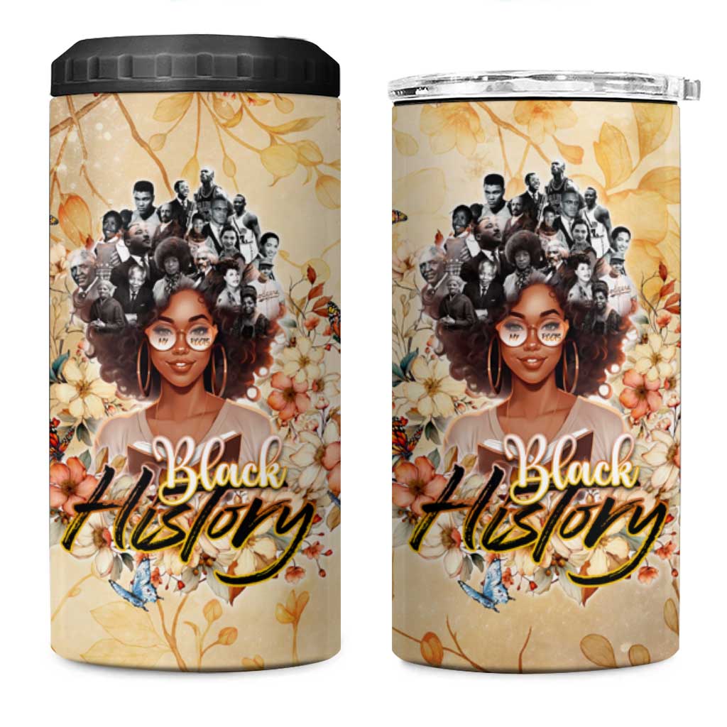 African Women Black History 4 in 1 Can Cooler Tumbler Civil Rights Leaders My Roots DT02