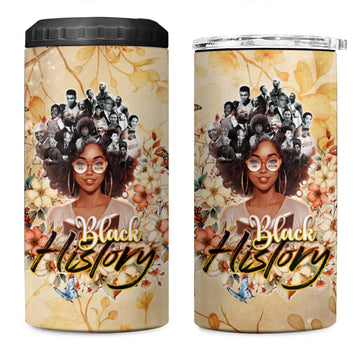 African Women Black History 4 in 1 Can Cooler Tumbler Civil Rights Leaders My Roots DT02