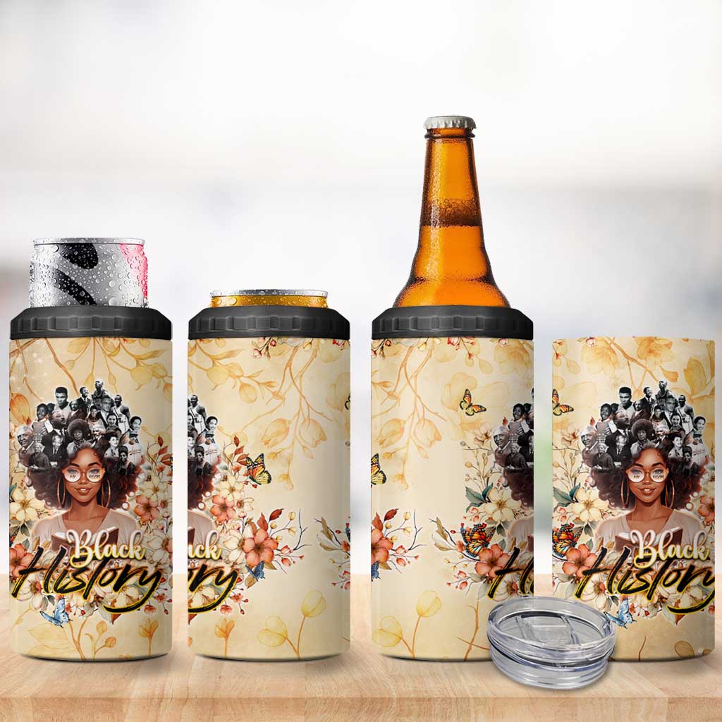 African Women Black History 4 in 1 Can Cooler Tumbler Civil Rights Leaders My Roots DT02