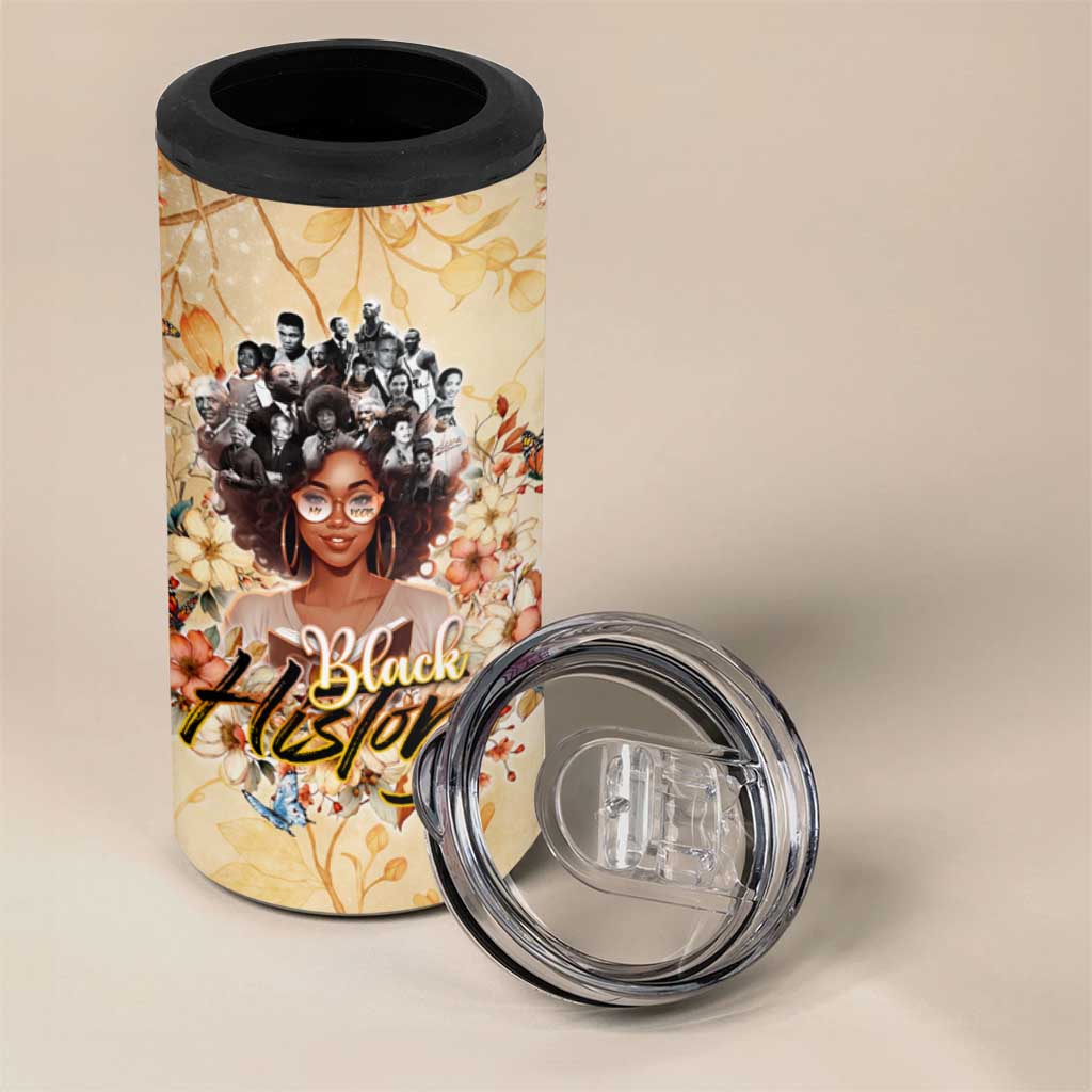 African Women Black History 4 in 1 Can Cooler Tumbler Civil Rights Leaders My Roots DT02