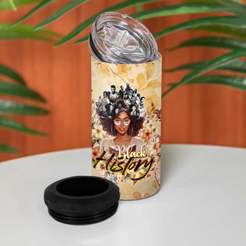 African Women Black History 4 in 1 Can Cooler Tumbler Civil Rights Leaders My Roots DT02